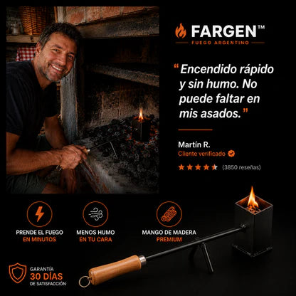 🔥 FARGEN™ Encendedor de Brasas | Prendé el fuego en minutos.